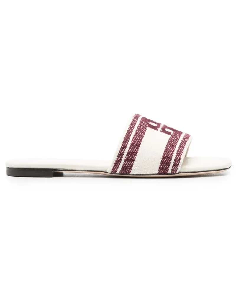 Tory Burch Pantoletten mit Logo - Rot Rot