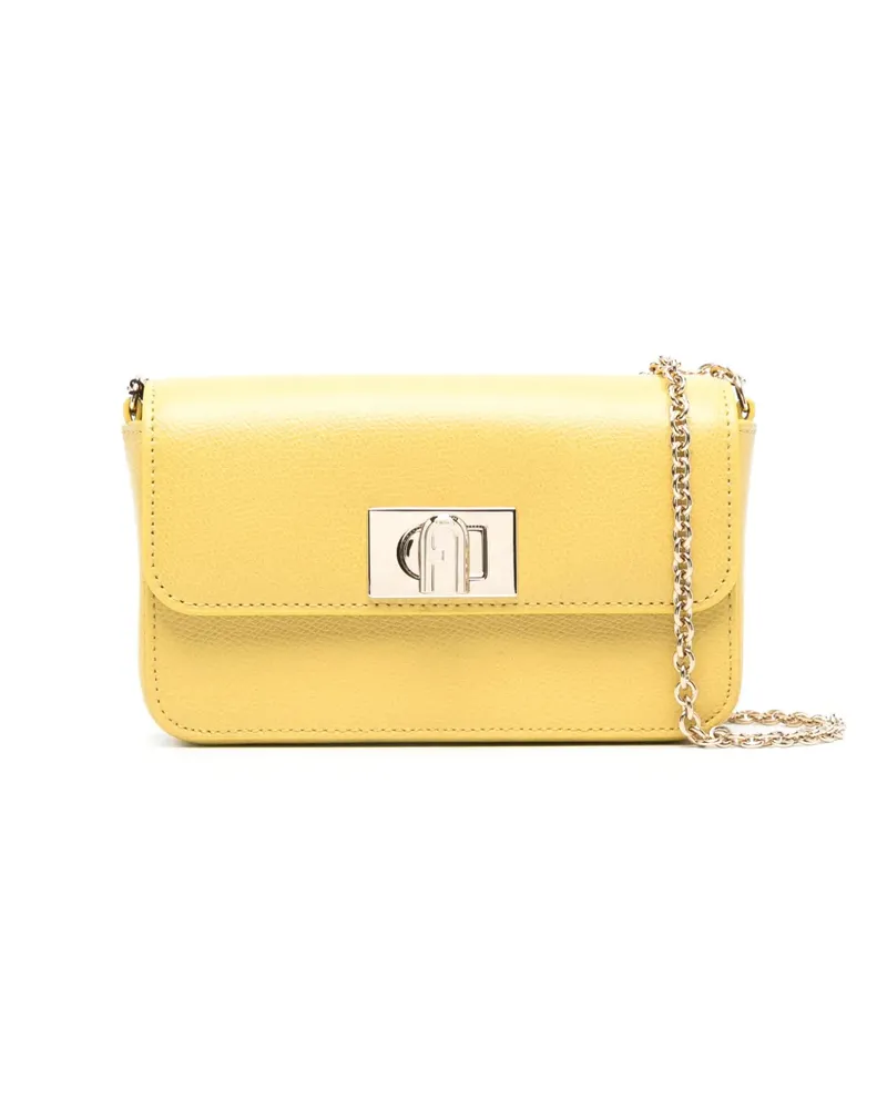 Furla Strukturierte 1927 Schultertasche - Gelb Gelb