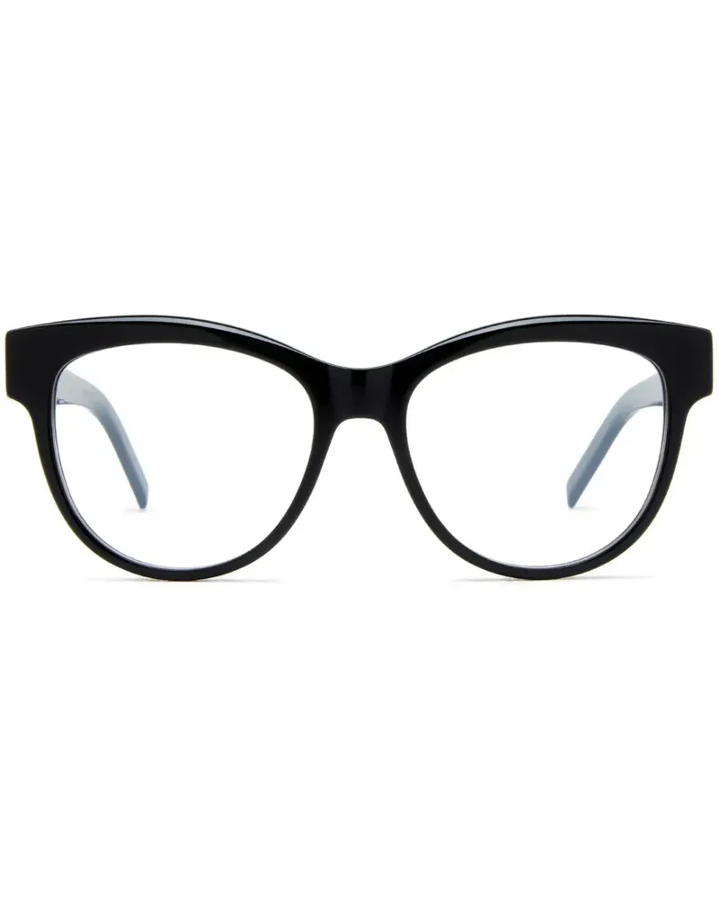 Saint Laurent Brille mit rundem Gestell - Schwarz Schwarz