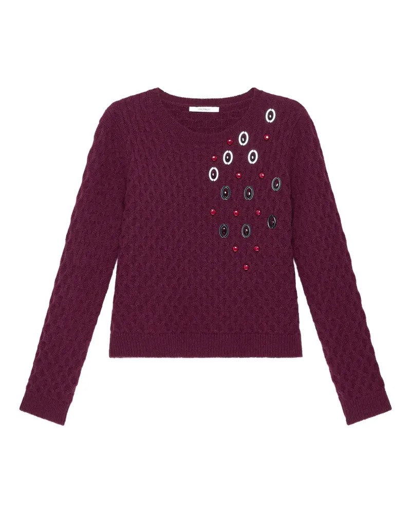 Maliparmi embellished cable-knit sweater - Rot Rot