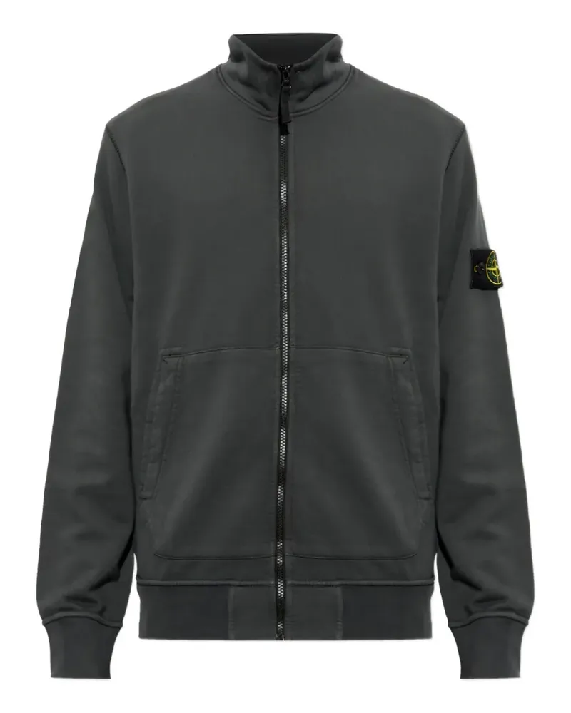 Stone Island 6100063 organic cotton fleece jacket - Grau Grau
