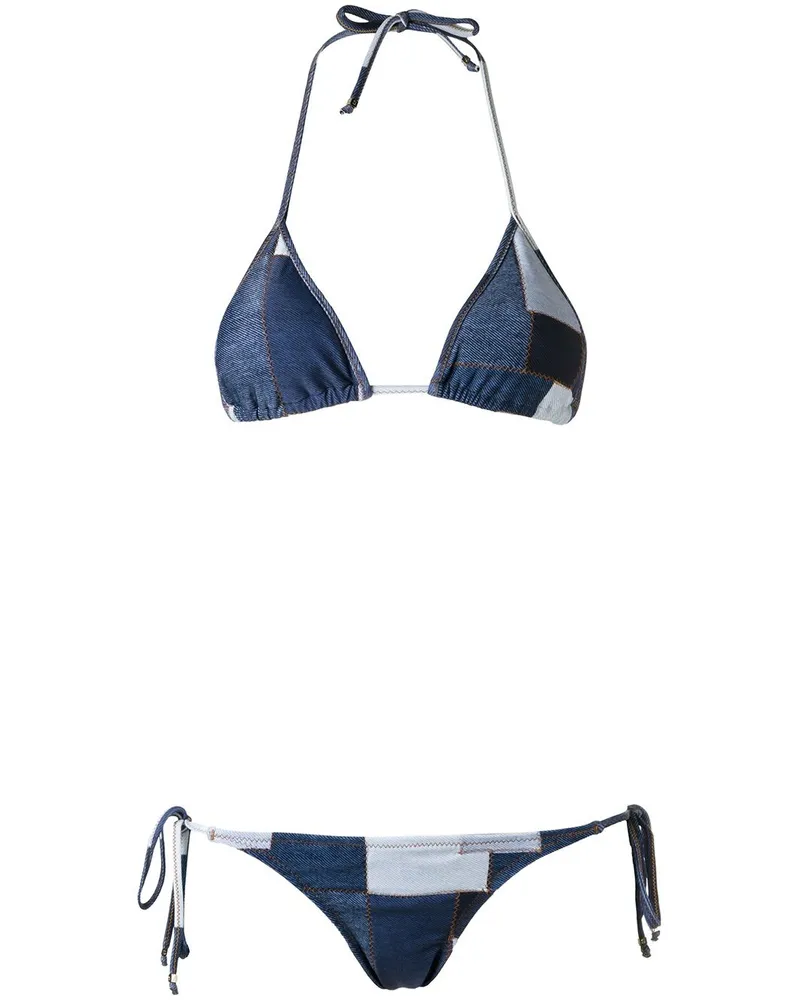 Amir Slama Bikini mit Farbverlauf - Blau Blau