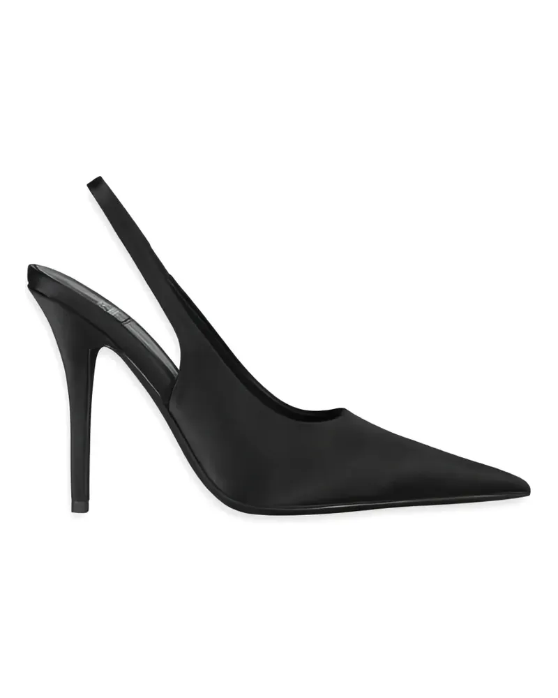 Jeffrey Campbell satin slingback pumps - Schwarz Schwarz