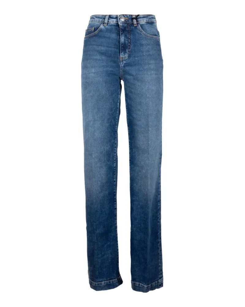 Seventy Ausgeblichene Wide-Leg-Jeans - Blau Blau