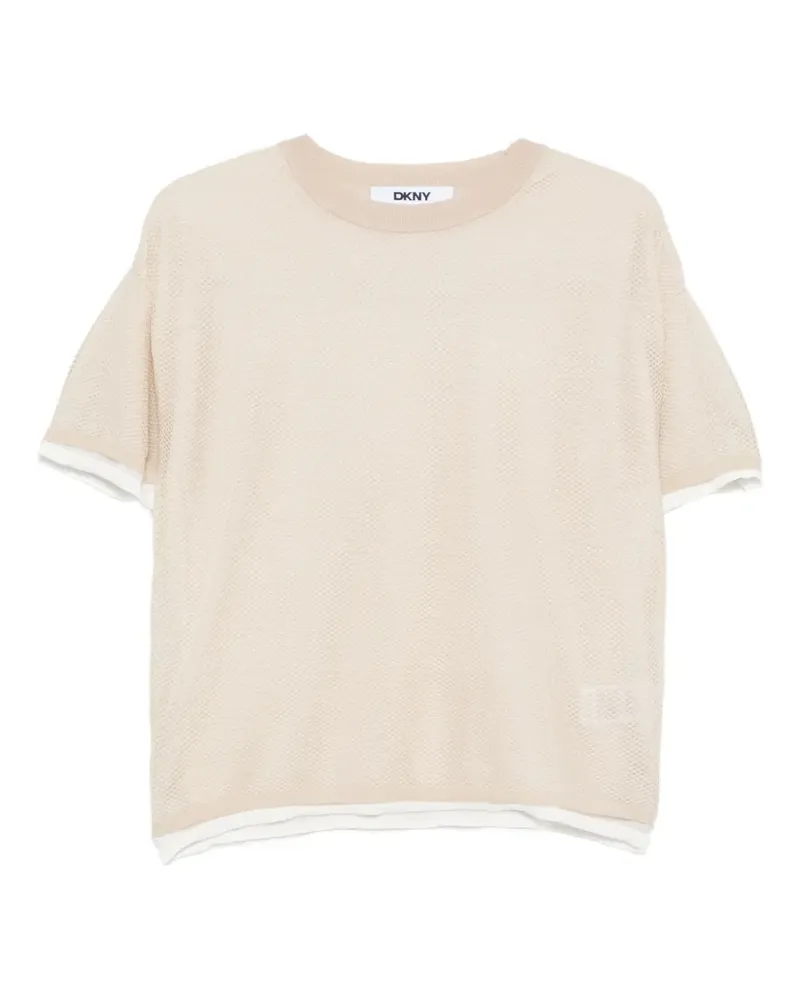 DKNY short-sleeve top - Nude Nude