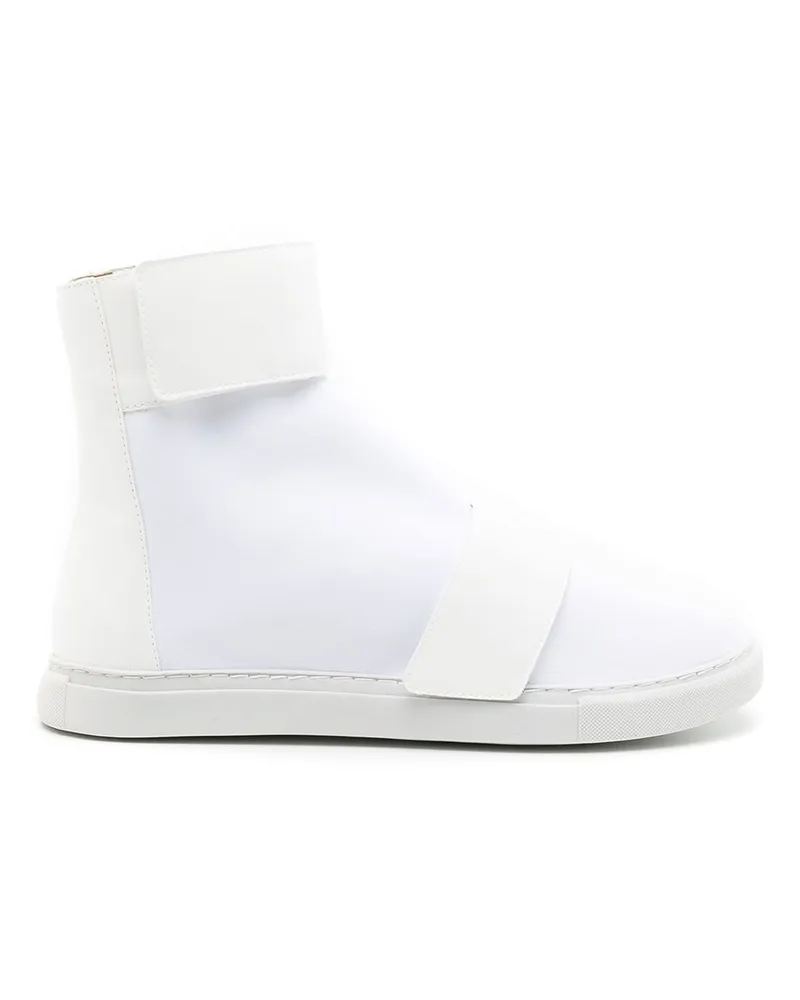 Gloria Coelho High-Top-Sneakers mit Schnürung - Weiß Weiß