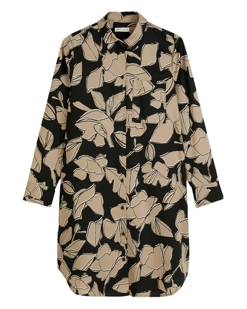 Marc O'Polo floral-print mini dress - Schwarz Schwarz