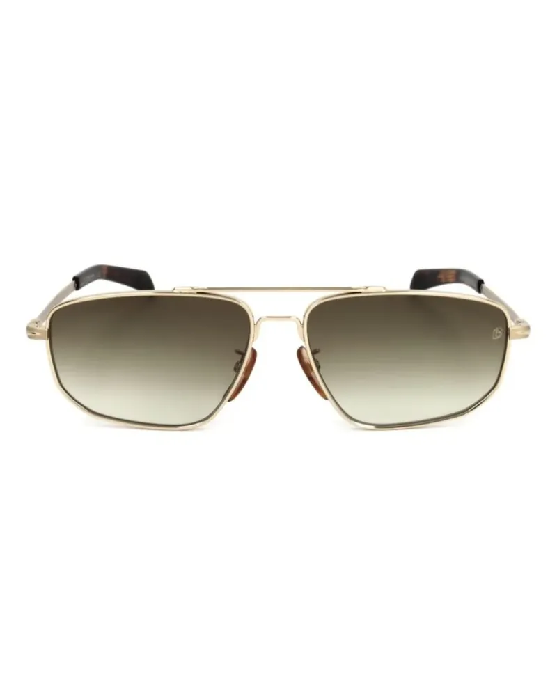 EYEWEAR by DAVID BECKHAM Sonnenbrille mit eckigem Gestell - Gold Gold