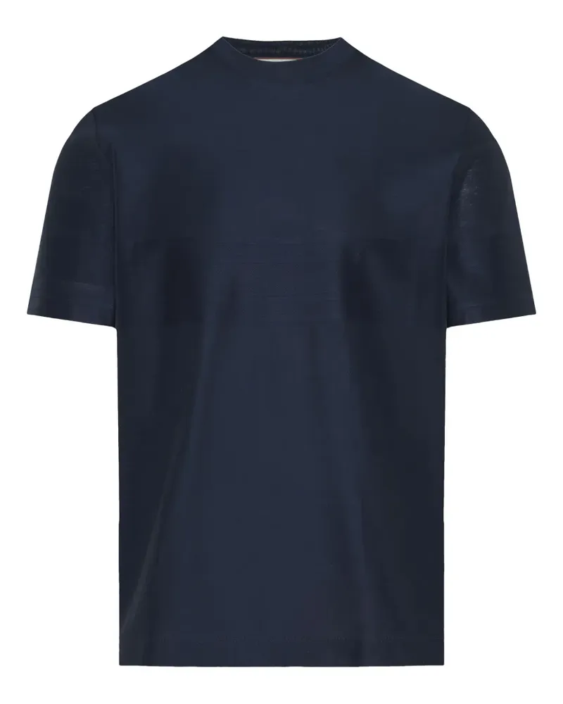 Canali Klassisches T-Shirt - Blau Blau