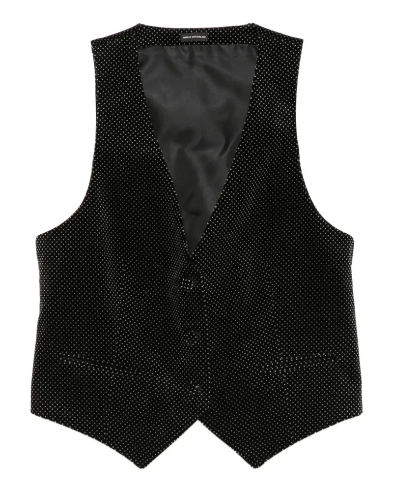 Tom Ford polka-dot waistcoat - Schwarz Schwarz
