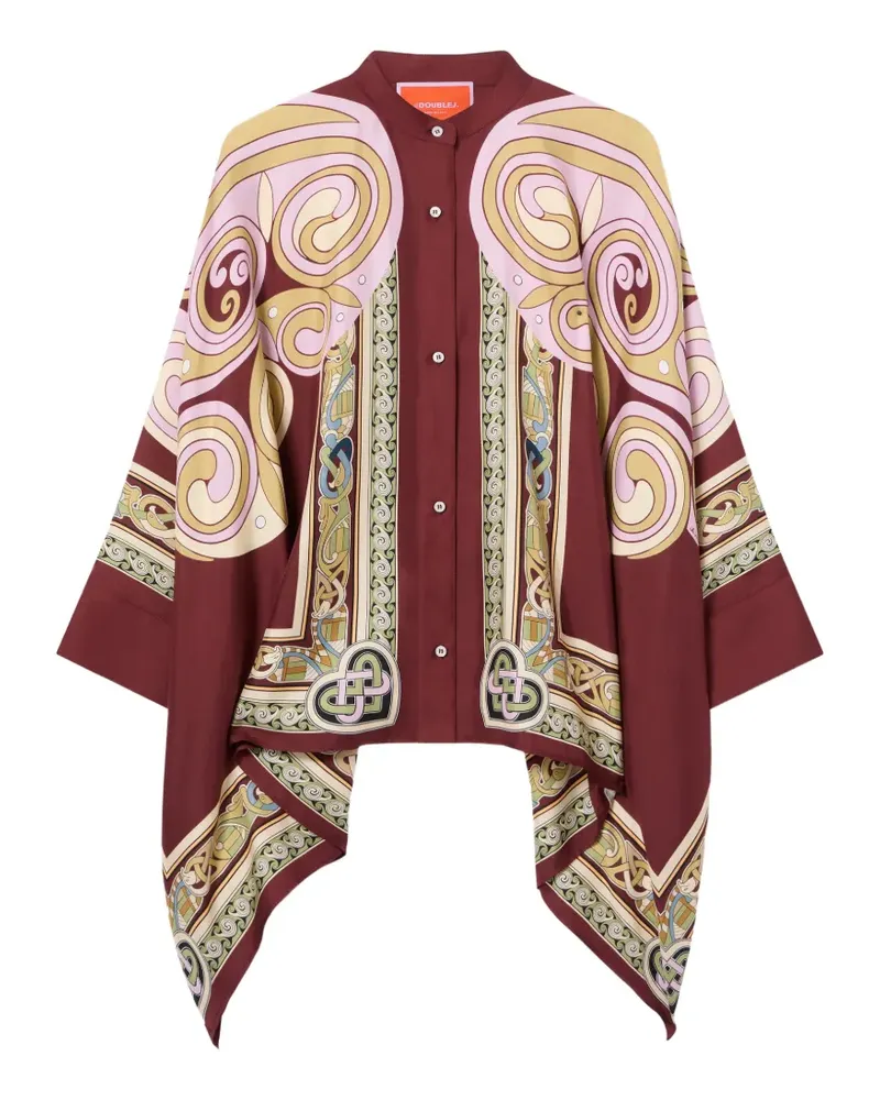 La DoubleJ Foulard Hemd - Rot Rot