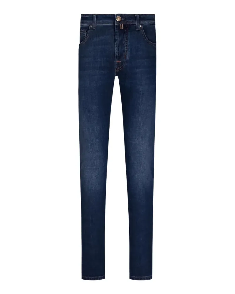 Jacob Cohën Jeans mit Tragefalten - Blau Blau