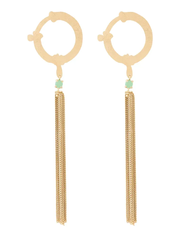 Wouters & Hendrix I Play Ohrringe mit Ketten - Gold Gold