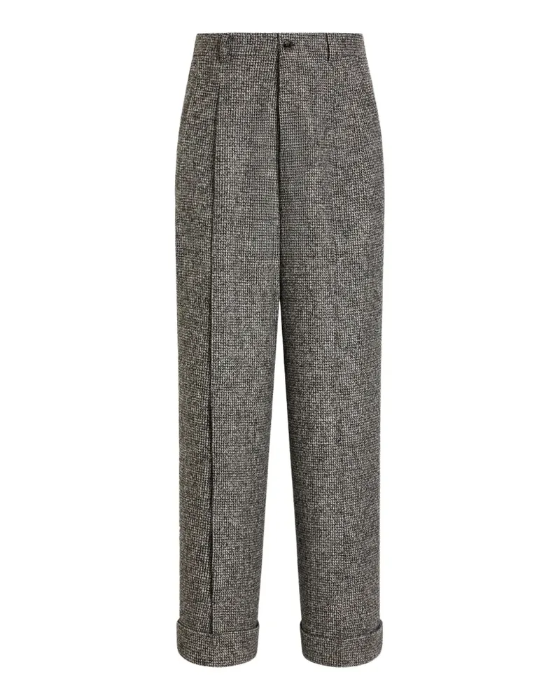 Dolce & Gabbana Birdseye wool blend trousers - Grau Grau