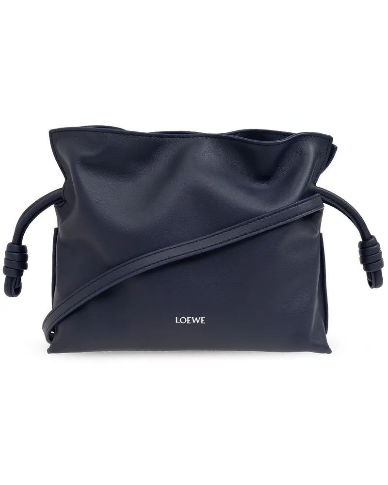 Loewe Mini Flamenco Schultertasche - Blau Blau