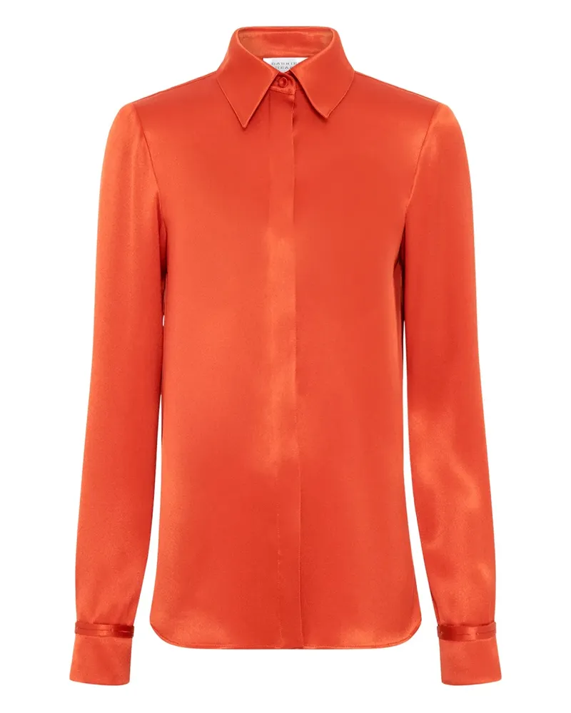 Gabriela Hearst Cruz Seidenhemd - Orange Orange