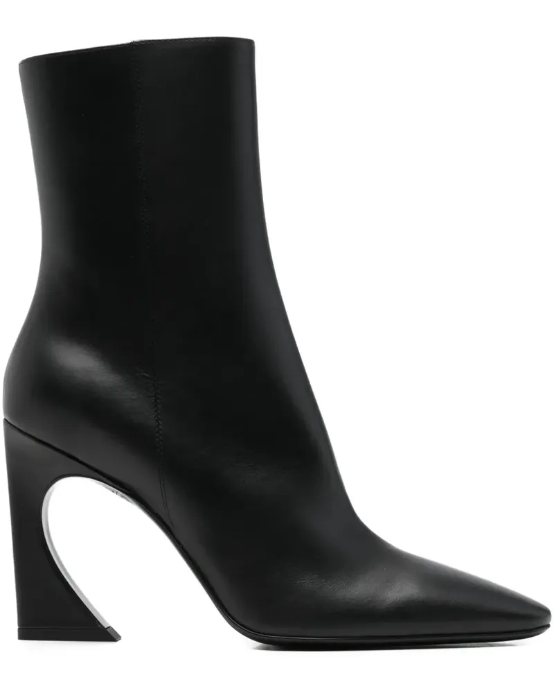 Fendi point-toe ankle boot - Schwarz Schwarz