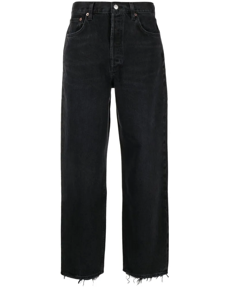 AGOLDE Halbhohe Dara Jeans - Schwarz Schwarz