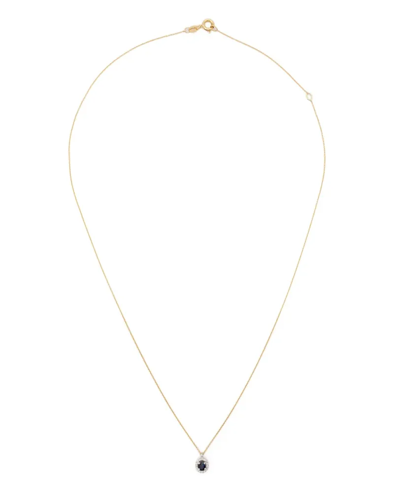 Wouters & Hendrix 18K gold sapphire diamond necklace Gold