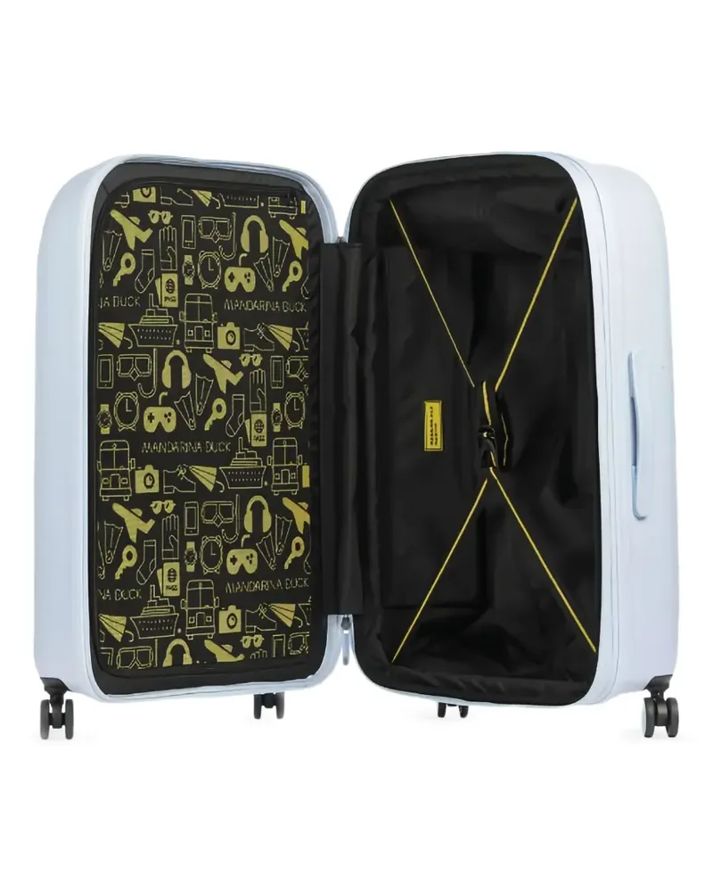 Mandarina Duck large Logoduck embossed luggage - Blau Blau