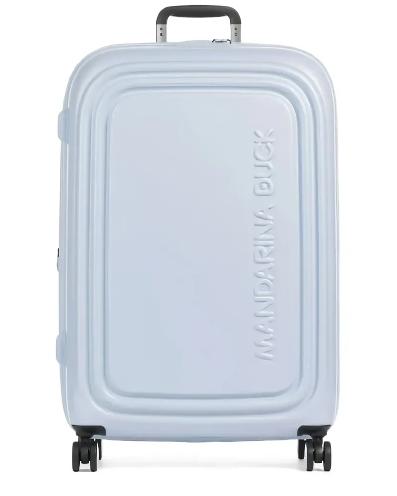 Mandarina Duck large Logoduck embossed luggage - Blau Blau