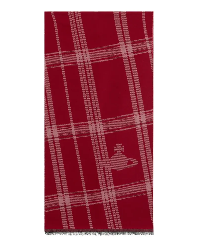 Vivienne Westwood check-pattern scarf - Rot Rot