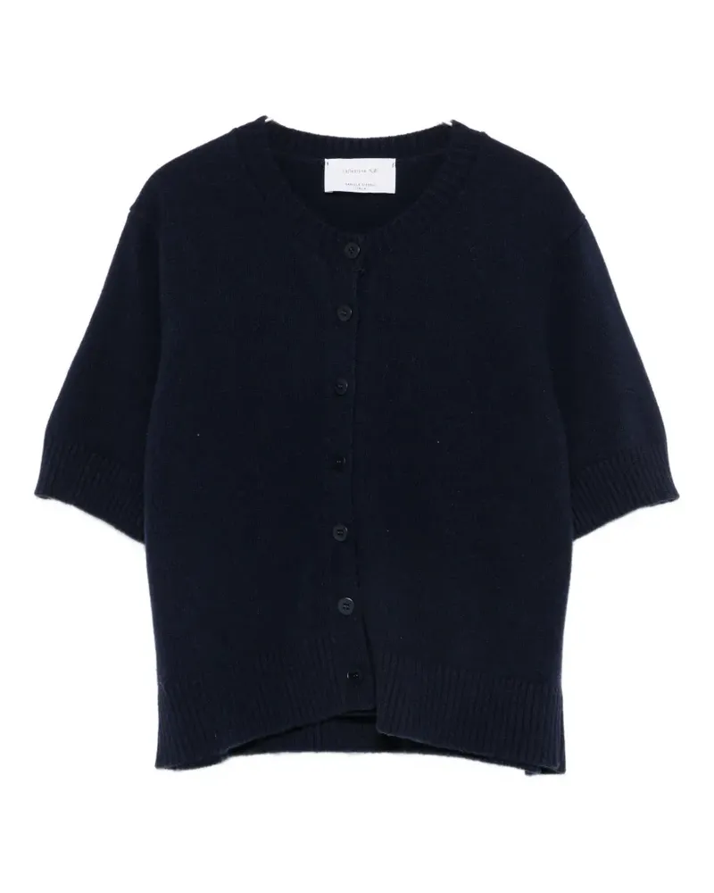 Daniele Fiesoli Kurzärmeliger Cardigan - Blau Blau