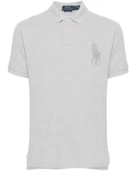 Ralph Lauren Poloshirt mit Polo Pony-Stickerei Grau