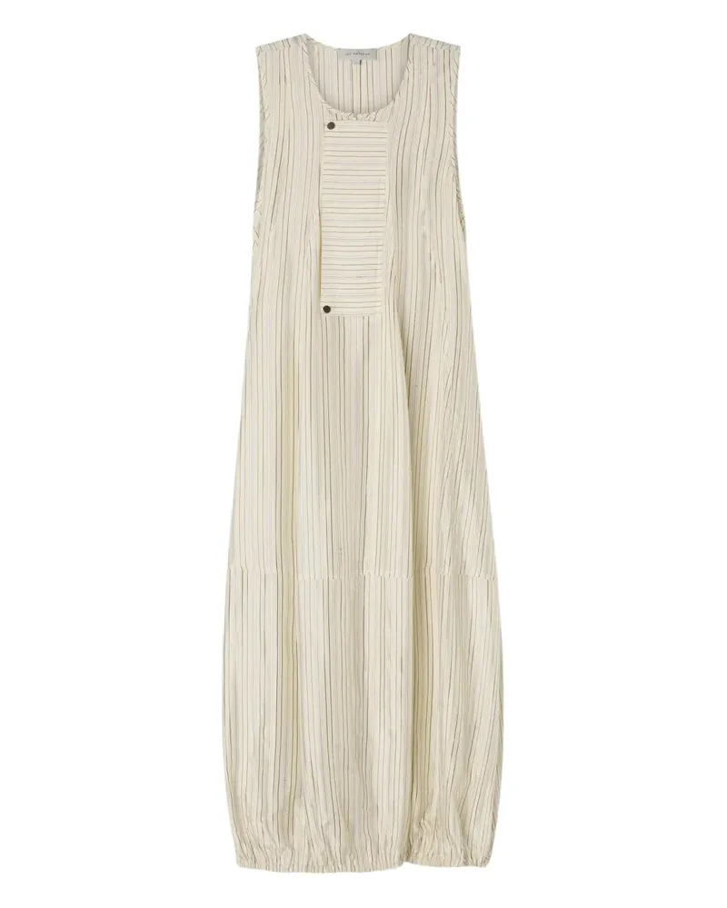 Lee Mathews Gestreiftes Kleid - Nude Nude