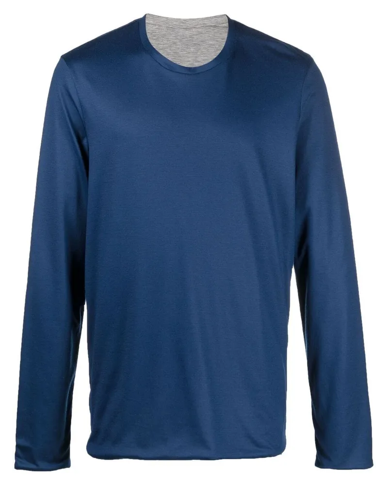 SEASE Langarmshirt aus Jersey Blau