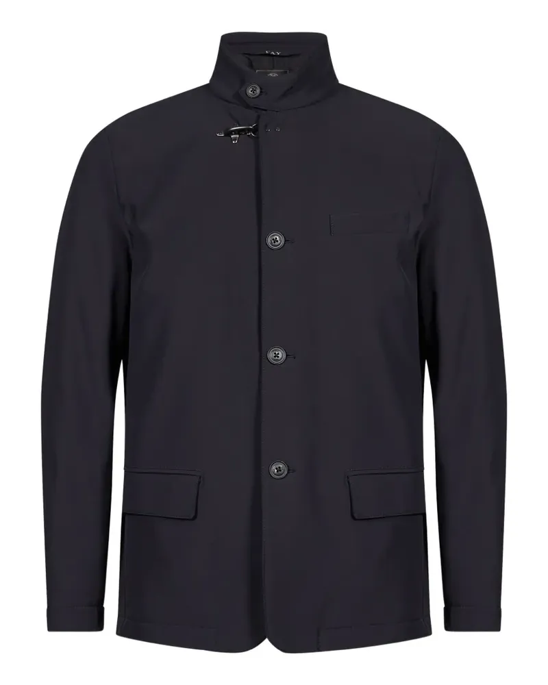 Fay Jacke mit Stehkragen und Hakenverschluss - Blau Blau