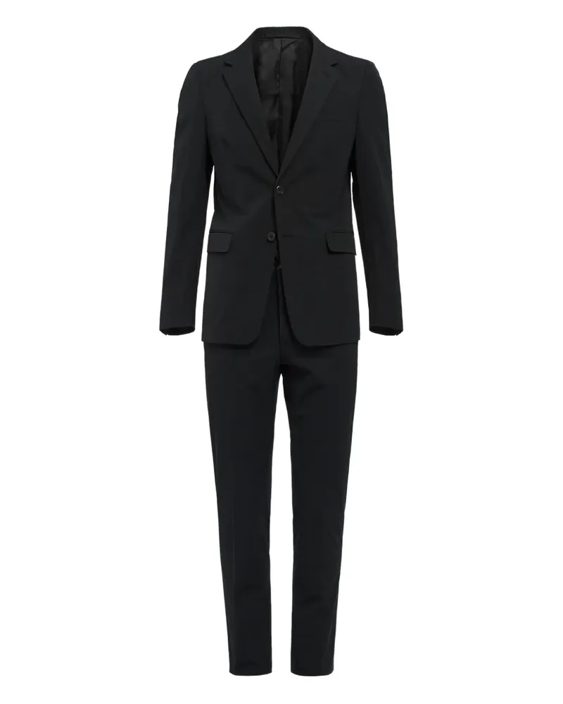 Prada Einreihiger Anzug - Schwarz Schwarz
