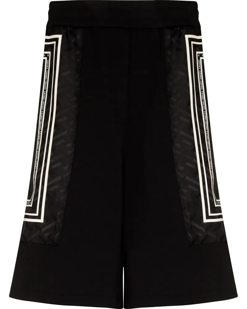 Versace Joggingshorts mit La Greca-Muster - Schwarz Schwarz