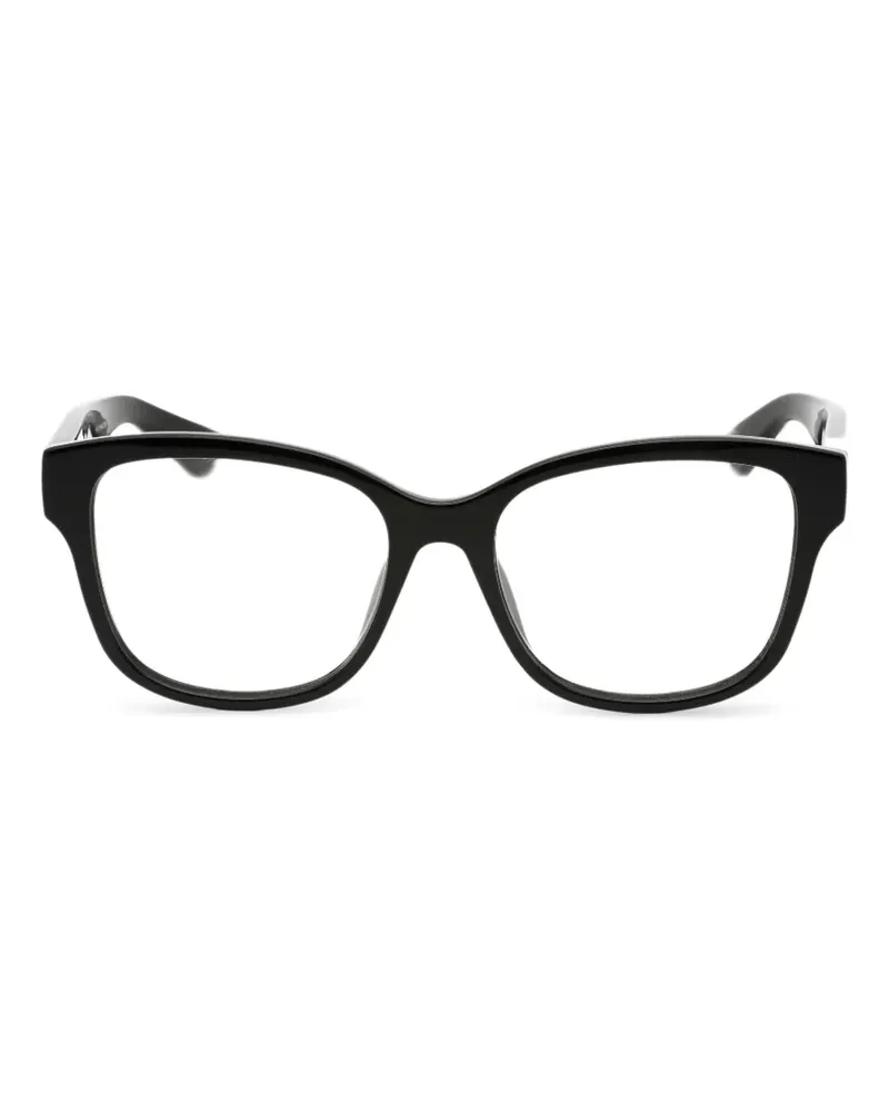 Gucci Brille mit eckigem Gestell - Schwarz Schwarz