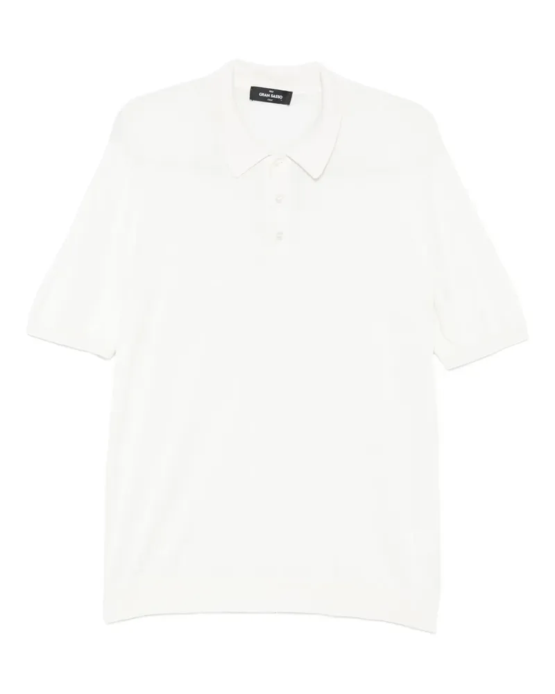 Gran Sasso Poloshirt mit kurzen Ärmeln - Weiß Weiß