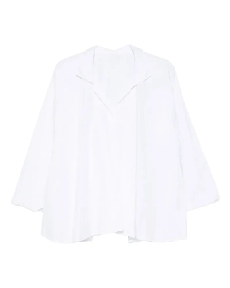 Daniela Gregis V-neck long-sleeved shirt - Weiß Weiß