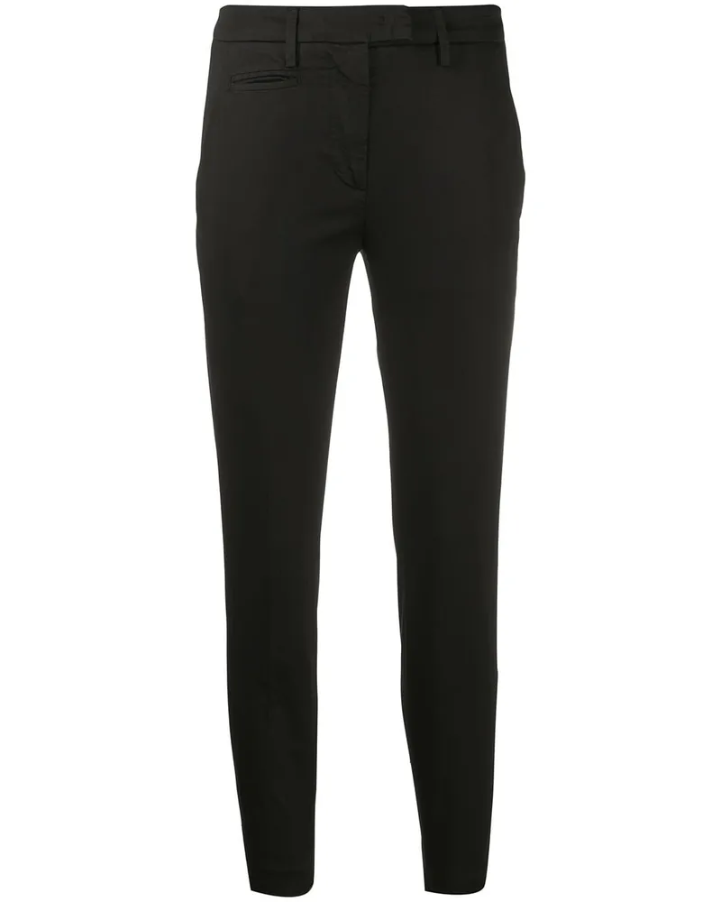Dondup Klassische Zigarettenhose - Schwarz Schwarz