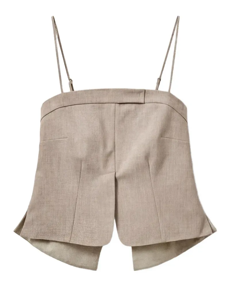 The Garment Pisano front-slit top - Nude Nude
