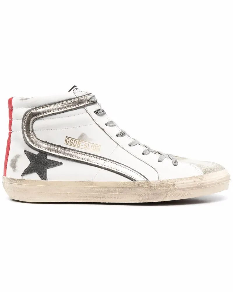 Golden Goose Slide High-Top-Sneakers - Weiß Weiß
