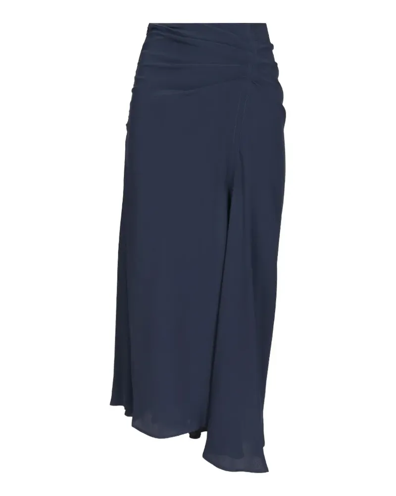 Al Duca D’Aosta 1902 silk midi skirt - Blau Blau