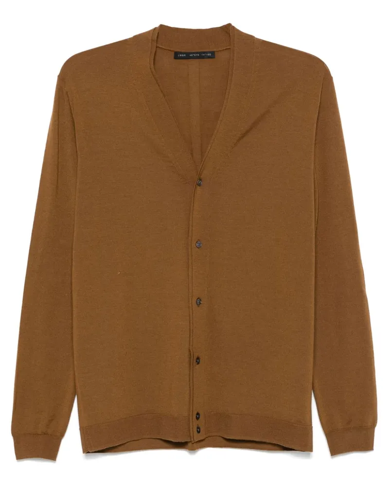 Low Brand Cardigan aus Merinowolle - Braun Braun