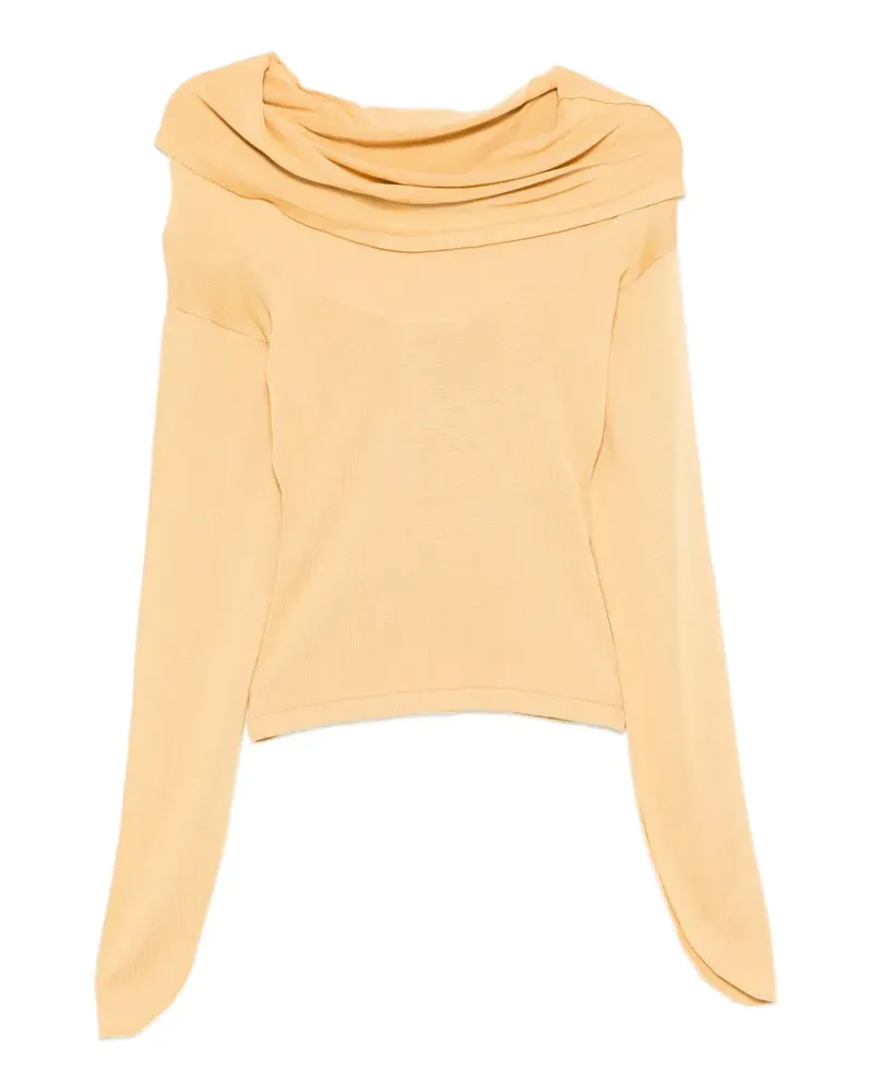 Aya Muse draped rylin top - Nude Nude