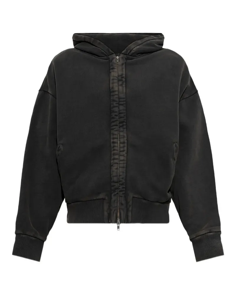 Entire Studios Ausgeblichene Kapuzenjacke - Schwarz Schwarz