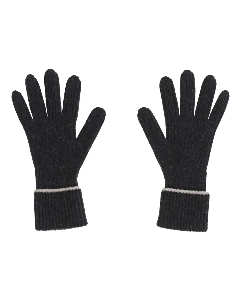 arch4 Gerippte Handschuhe aus Kaschmir - Grau Grau