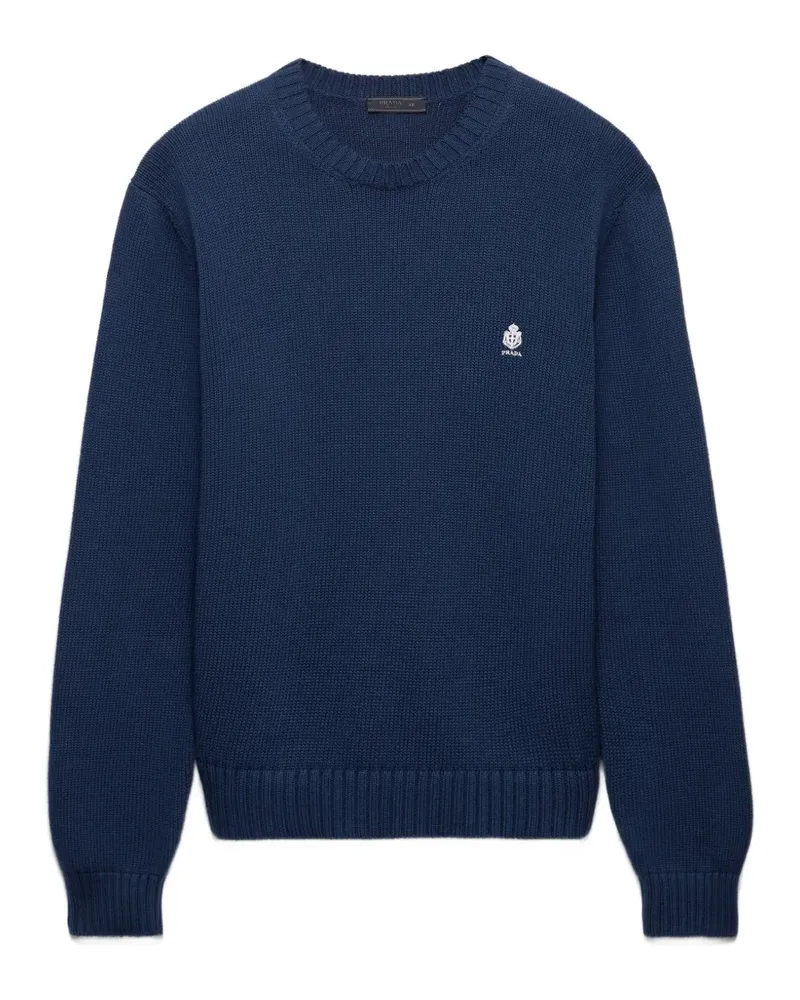 Prada Pullover mit rundem Ausschnitt - Blau Blau