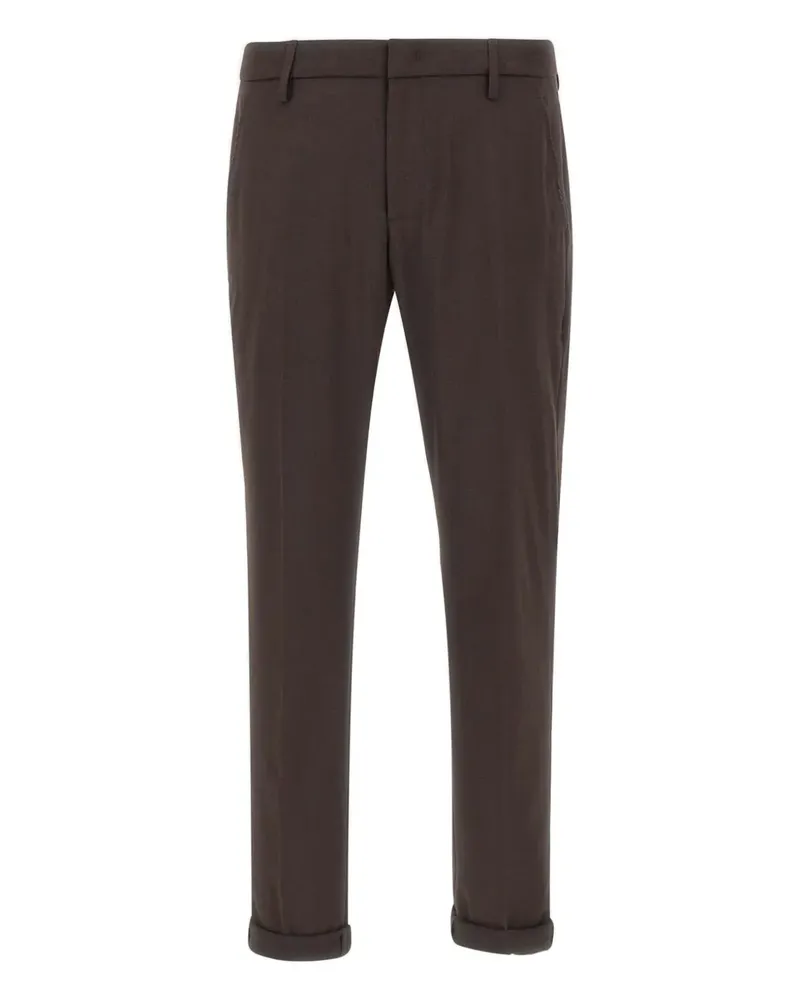 Dondup buttoned logo-detail pants - Braun Braun
