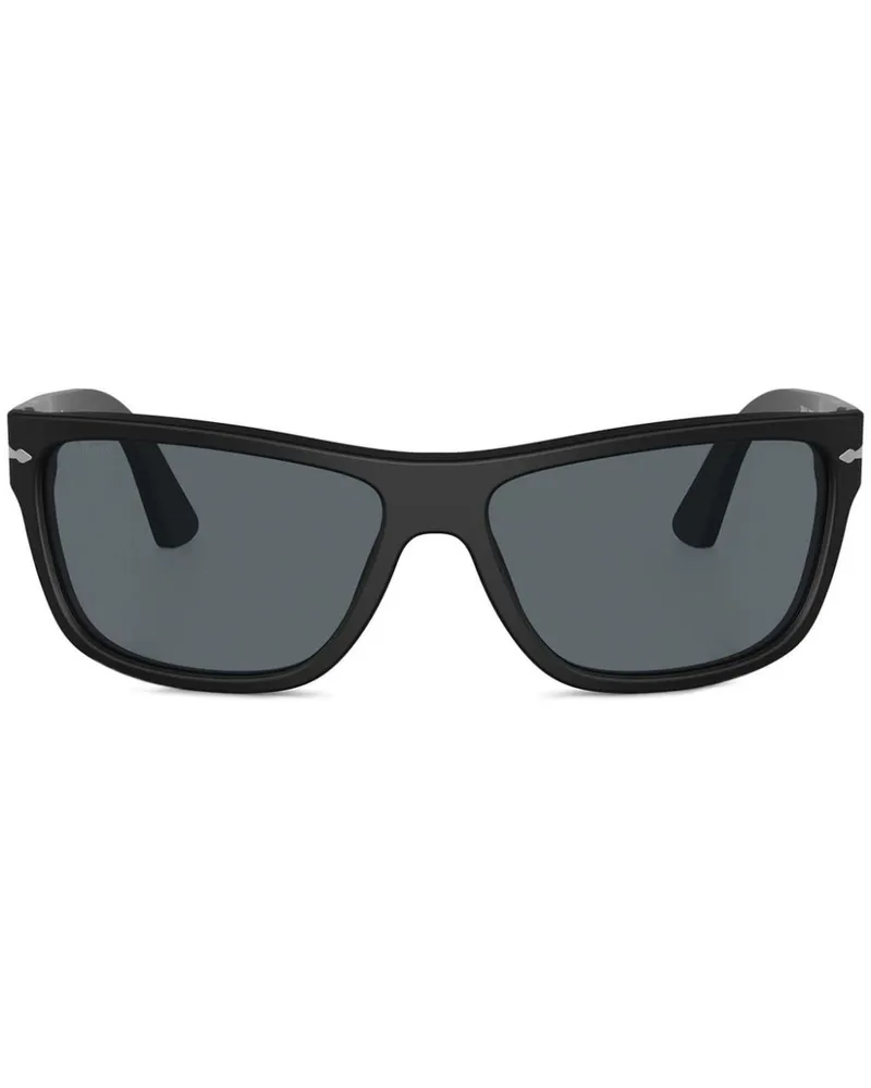 Persol Sonnenbrille mit geometrischem Gestell - Schwarz Schwarz