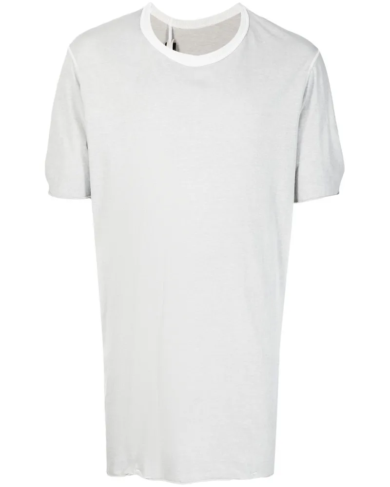 Boris Bidjan Saberi T-Shirt mit rundem Ausschnitt - Grau Grau