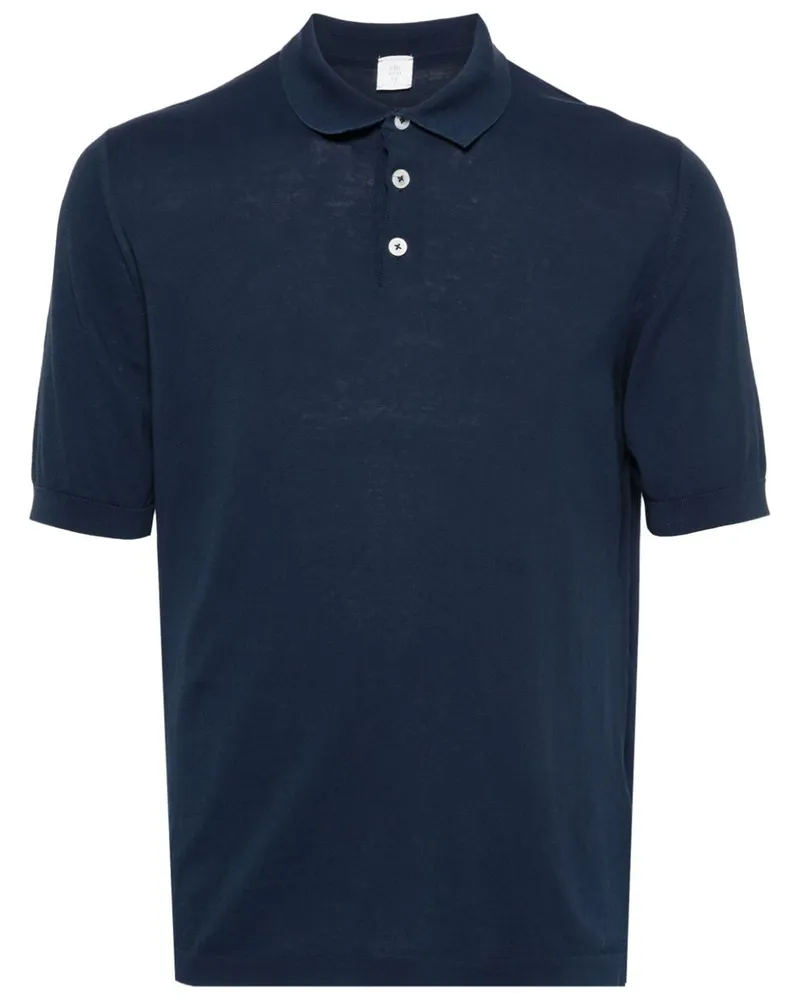 Eleventy Klassisches Poloshirt - Blau Blau