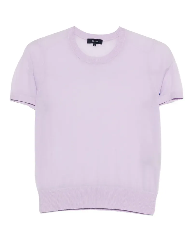 Soeur Kurzärmeliges Dua Oberteil - Violett Violett